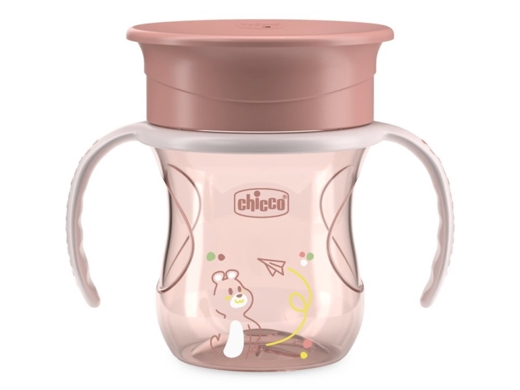 Chicco 00006951150000, Enkelt, 0,2 L, Rose, Plast, Silikone, Kop, Universel