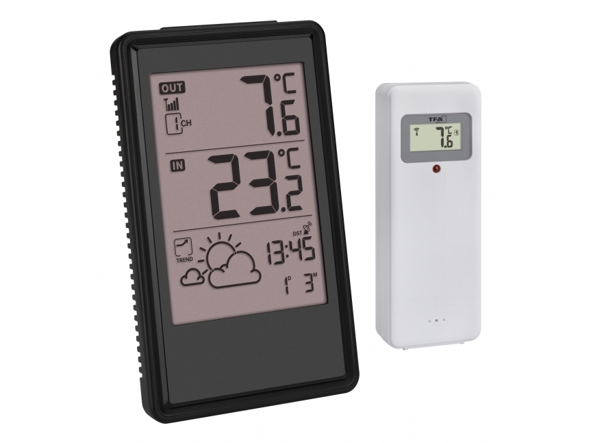 Tfa-Dostmann 35.1170.01, Weiß, Innen-Thermometer, Außen-Thermometer, Thermometer, Kunststoff, 9,9 - 50 °C, 15 - 122 °F