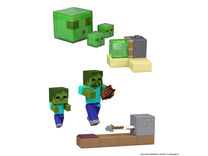 Minecraft Redstone Charged Figure And Mechanism Assortment, 6 År, Flerfarvet, Plast