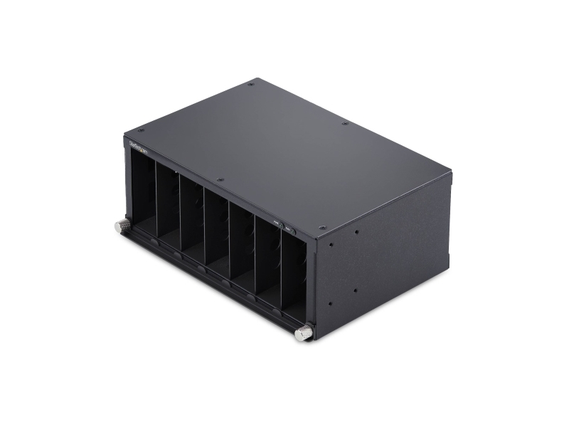 Startech.Com 7-Slot Unmanaged Media Converter Chassis For Mcm Media Converter Series, Full Power Isolation, Active Cooling, 10In Rackmount, Taa Compl