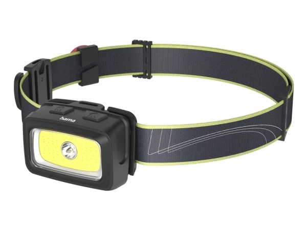 Hama Hl350, Hovedbånd Lommelygte, Sort, Blå, Gul, Plast, Knapper, Ip44, Led