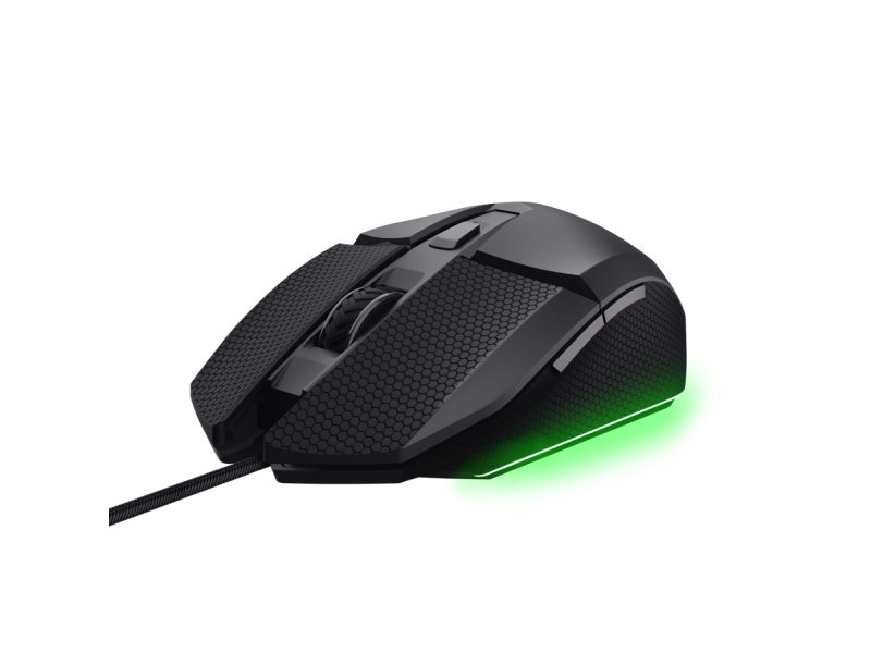 Trust Gxt121 Felox+, Højre Hånd, Optisk, Usb Type-A, 10000 Dpi, Sort