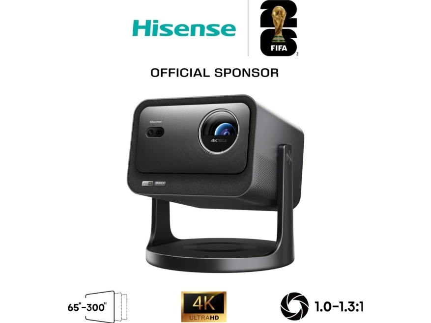Hisense C3, DLP, UHD 4K (3840x2160), 2000:1, 16:9, 1651 - 7620 mm (65 - 300), 1,07 milliarder farver