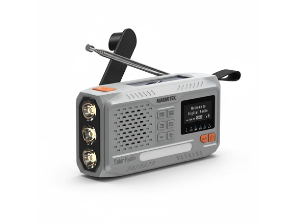 Marmitek Resq 100 – Wind-Up Radio, Portable, Analog & Digital, Dab, Dab+, Fm, 87.5 - 108 Mhz, 170 - 240 Mhz, 3 W