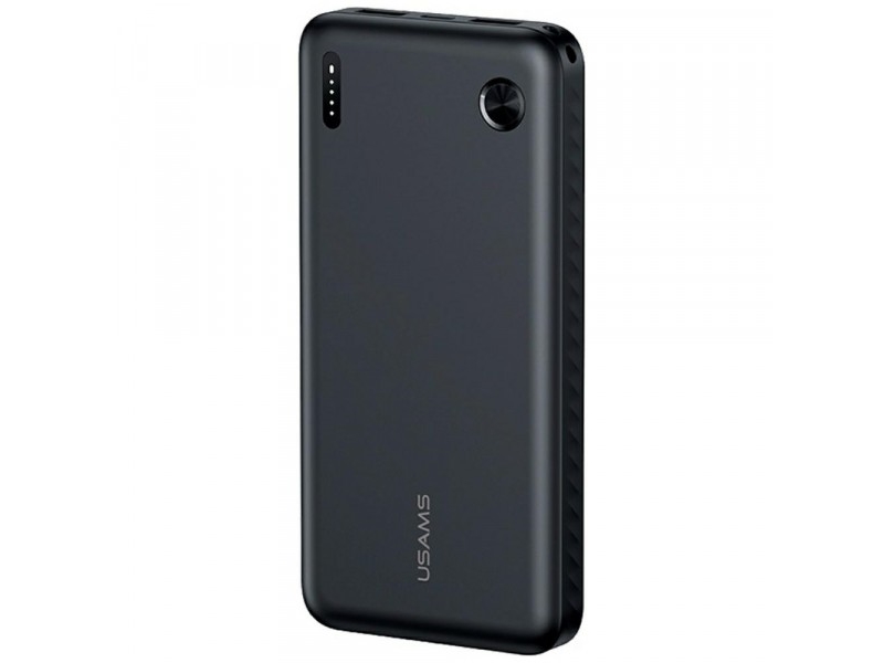Usams Pb83 Power Bank 2Xusb-A 1Xusb-C 10000Mah Juodas
