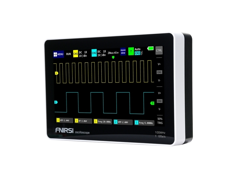 Fnirsi 1013D 7" Tragbares Touchscreen-Oszilloskop