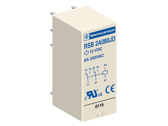 Steckbares Relais Rsb 24Vdc 8A 2Co