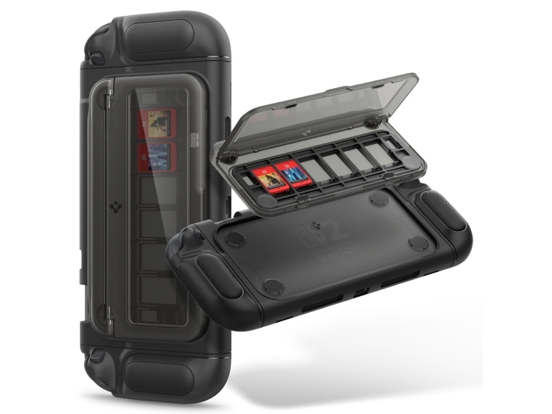 Spigen Snap Switch, Skydd, Nintendo, Sort, Termoplastisk polyuretan (TPU), Polykarbonat (PC), Nintendo Switch 2 | Spel - Konsoler tillbehör - Nintendo Switch 2 | GameStuff