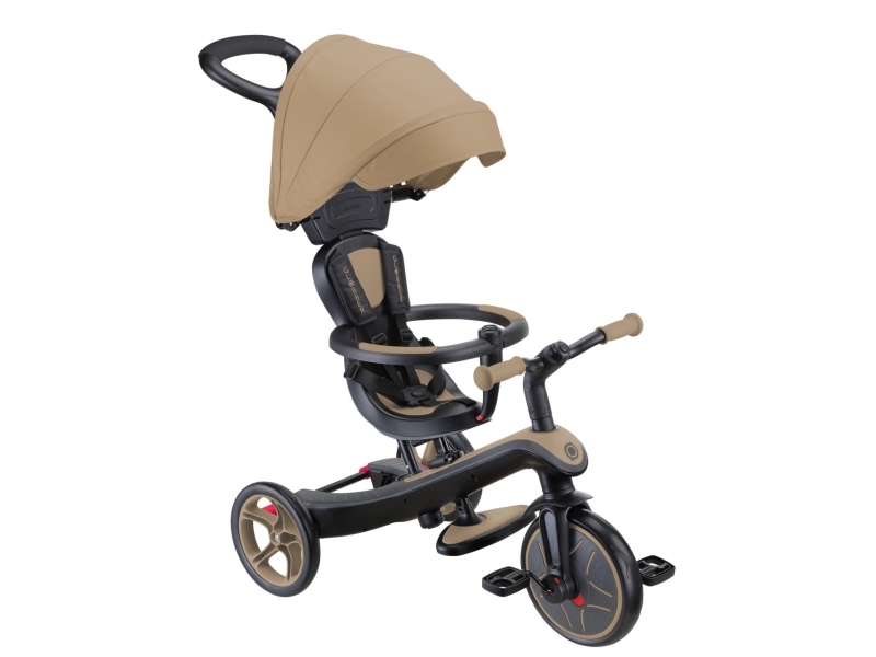 Globber Explorer Trike 4in1, Dreng/Pige, Forside drev, Stående, Børn, Solidt hjul, Beige
