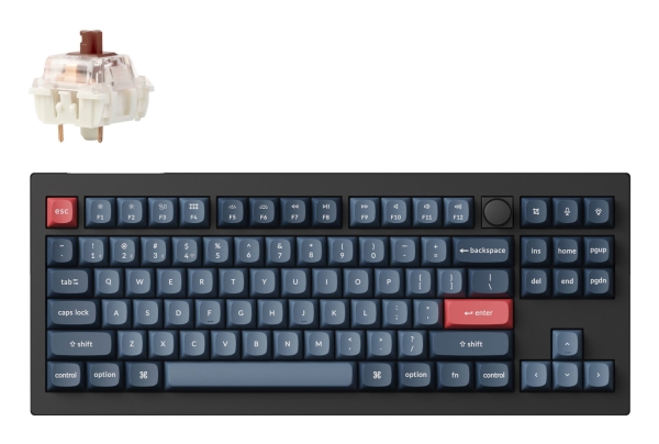 Keychron V3 Max, Tenkeyless (80 - 87%), Kabel & Trådløs, Rf Trådløs + Bluetooth, Mekanisk, Rgb Led, Sort, Grå