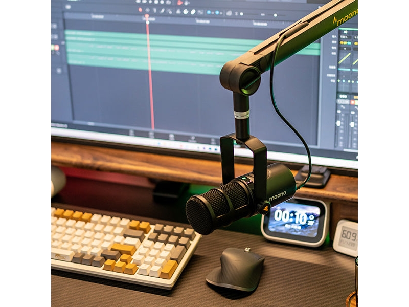 Maono PD400X, Podcast-mikrofon, -51 dB, 24 Bit, 48 kHz, 42 dB, Ledningsført