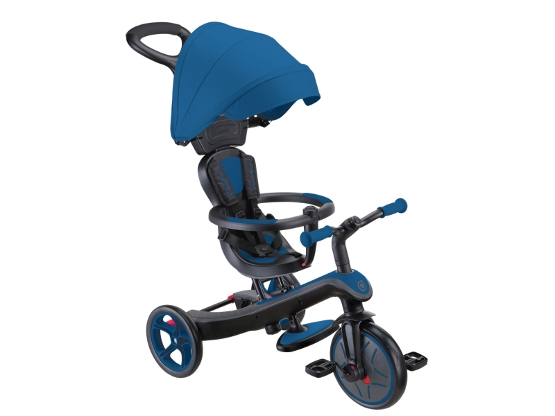 Globber Explorer Trike 4in1, Dreng/Pige, Forside drev, Stående, Børn, Solidt hjul, Blå