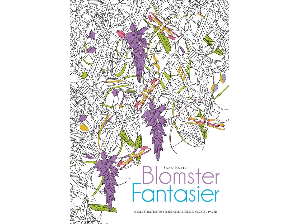 Maleblok: Blomsterfantasier | Sara Muzio