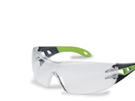 Uvex Pheos, Schutzbrille, En 166, En 170, Schwarz, Grün, Transparent, Polyoxymethylen (Pom), Thermoplastisches Elastomer (Tpe), Polycarbonat