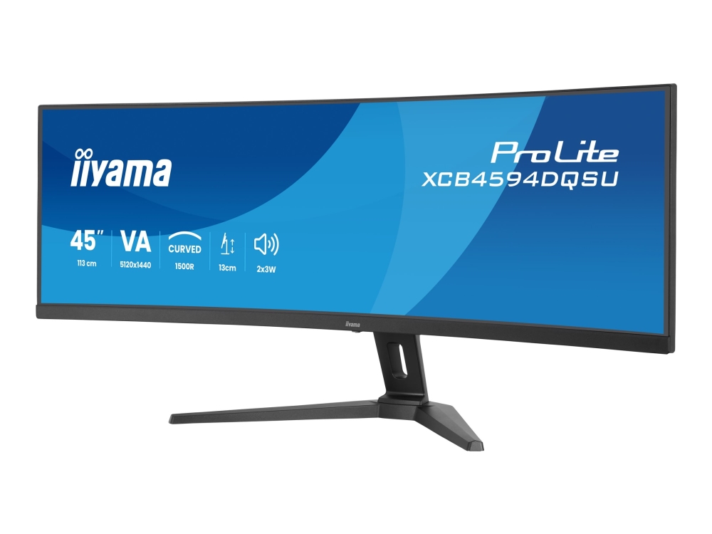 Iiyama Xcb4594dqsu-B1, 111,8 Cm (44"), 5120 X 1440 Pixel, Dual Qhd, Led, 2 Ms, Schwarz