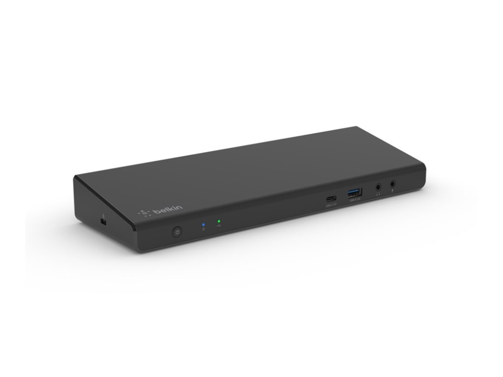 Belkin CONNECT Universal USB-C Triple Display Dock - Dockningsstation - USB-C - 3 x HDMI, 2 x DP - 1GbE - 150 Watt | Datortillbehör - Belkin Tilbehör - Belkin dockningsstationer och hubbar | GameStuff