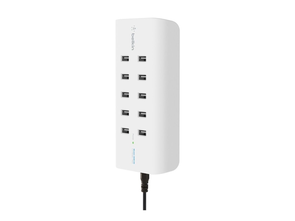 Belkin ROCKSTAR - Laddningsstation - 120 Watt - 10 utdatakontakter (10 x 4-stifts USB typ A) | Tele & GPS - Batteri & Laddare - Laddare | GameStuff