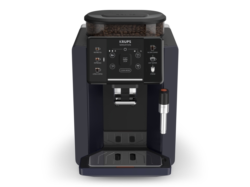 Krups Sensation Ea910b, Espressomaschine, 1,7 L, Kaffeebohnen, Integriertes Mahlwerk, 1450 W, Schwarz, Blueberry