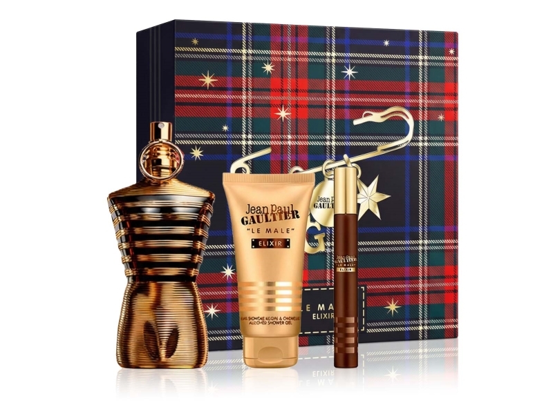 Bundle Jean Paul Gaultier Le Male Elixir Parfum EDP125ml + SG 75ml + parfum EDP 10ml