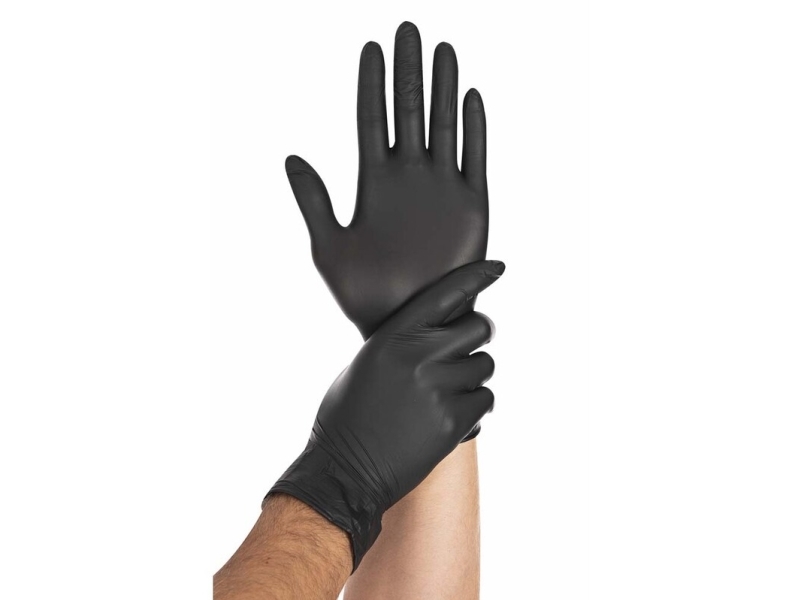 Nitrilhandske Safe Light Xxl Sort Pudderfri 90Stk/Pak - (10 Stk.)