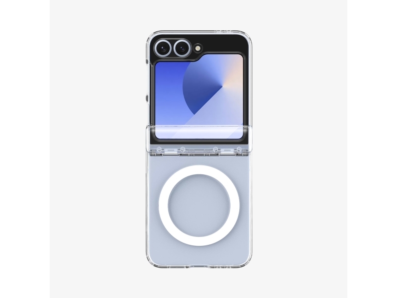 Spigen Ultra Hybrid Pro (Magfit), Cover, Samsung, Galaxy Z Flip 6, 17 Cm (6.7"), Transparent, Weiß