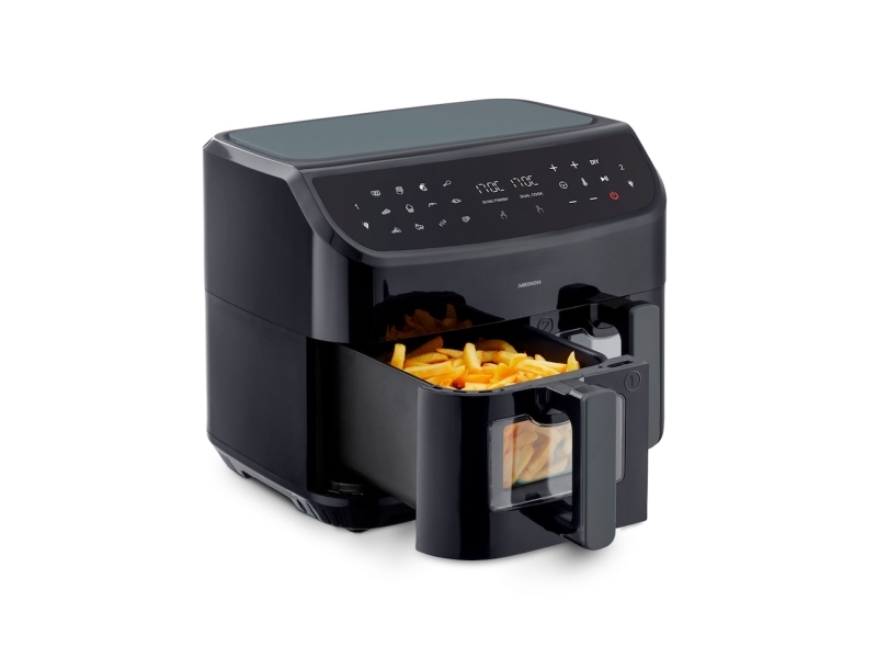 MEDION LIFE P20, Varmluftsfritös, 8,7 l, 50 ° C, 200 ° C, 60 min, Dubbel | Köksapparater - Köksmaskiner - Fritös | GameStuff