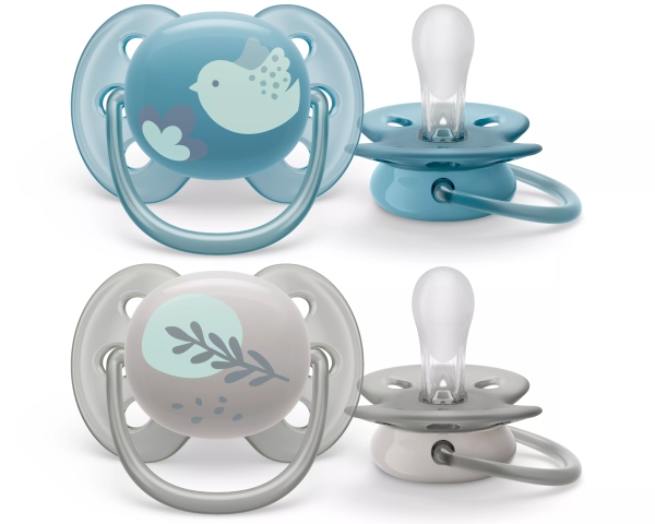 Philips AVENT SCF091/15, Ultrablød sut, Ortodontisk, Silikone, Dreng/Pige, Tåler opvaskemaskine