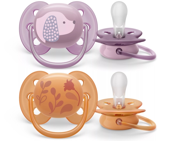 Philips AVENT SCF091/18, Ultrablød sut, Ortodontisk, Silikone, Dreng/Pige, Tåler opvaskemaskine