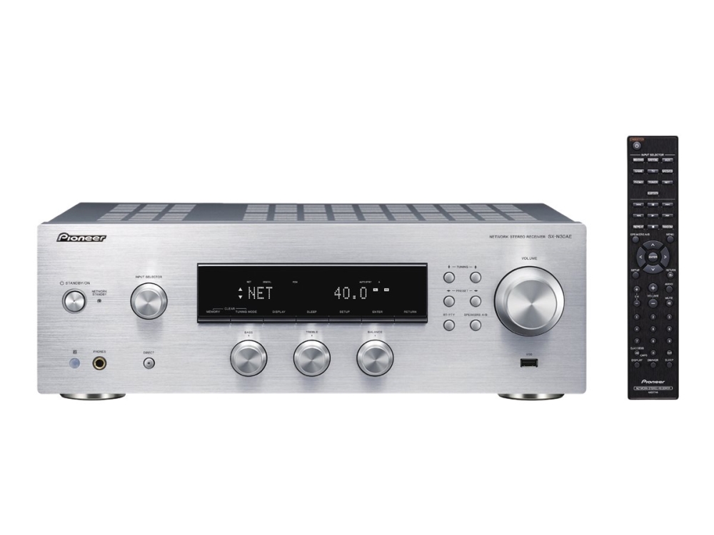 Pioneer SX-N30AE - Nätverksmottagare - silver | Smart hemkontroll och plattformar - Google Assistent | GameStuff
