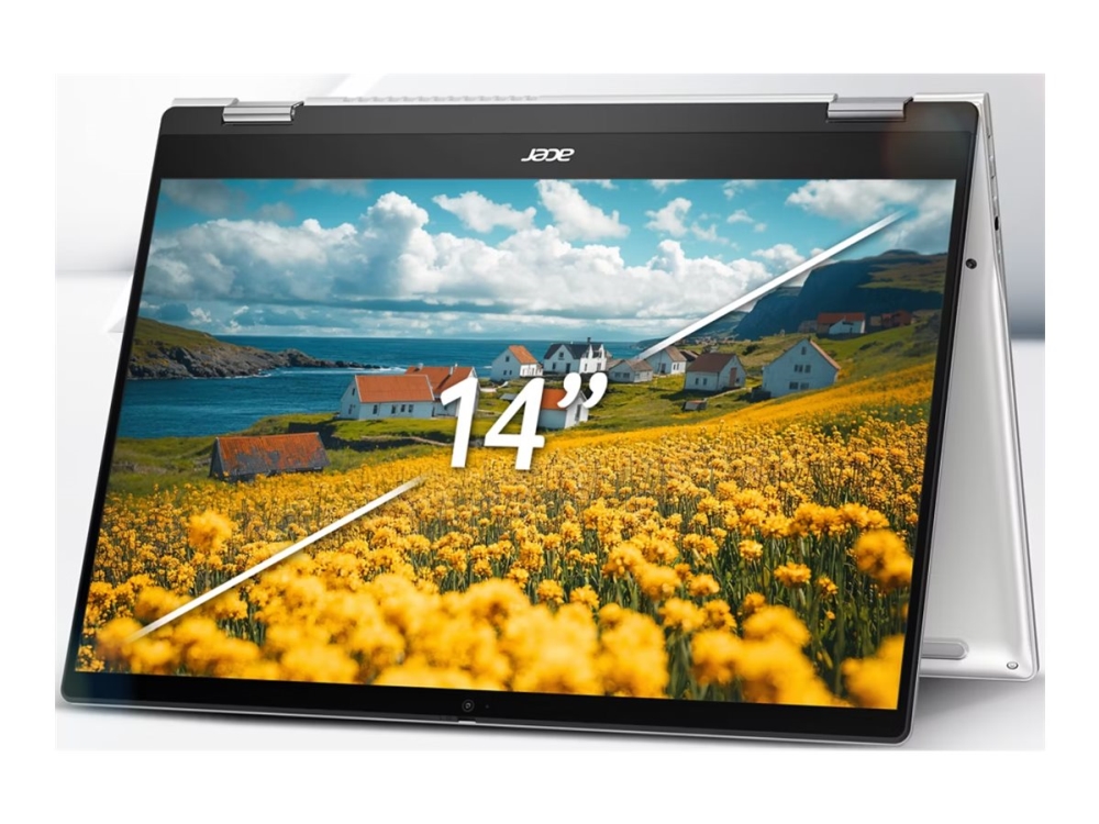 Acer Chromebook Plus Spin 514 CPE594-2N - Flipdesign - Kompanio Ultra - 910 / op til 3.62 GHz - Chrome OS - ARM Immortalis-G925 MC11 - 12 GB RAM - 256 GB SSD UFS - 14 IPS touchscreen 2880 x 1800 (WQXGA+) - Wi-Fi 7 - platinsølv - kbd: Nordisk