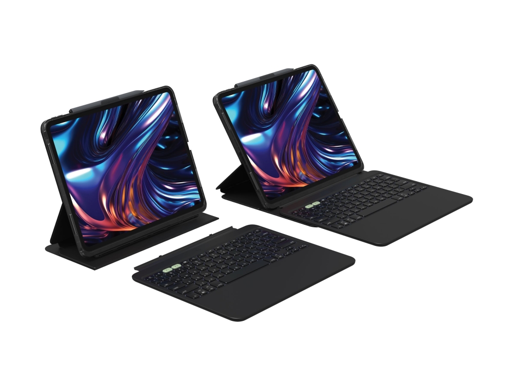 Zagg Pro Keys 2, Qwerty, Uk Englisch, Apple, Ipad Pro 13 (M4), Schwarz, 33 Cm (13")