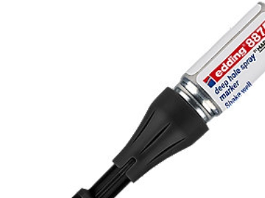 Edding 8875 marking spray - kridtmarkering i dybde op til 100 mm og 3-13 mm. diameter