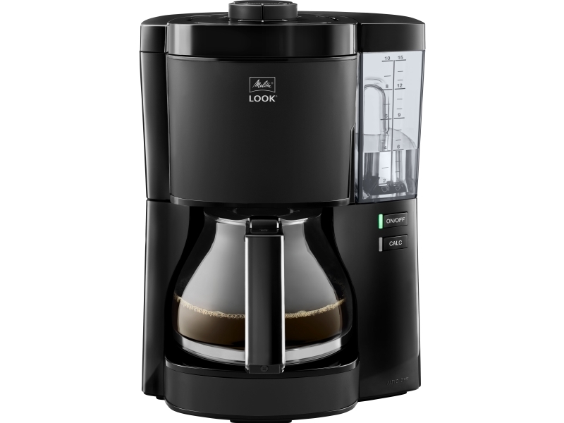 Melitta Look, Filterkaffeemaschine, 1,25 L, Gemahlener Kaffee, 1080 W, Schwarz