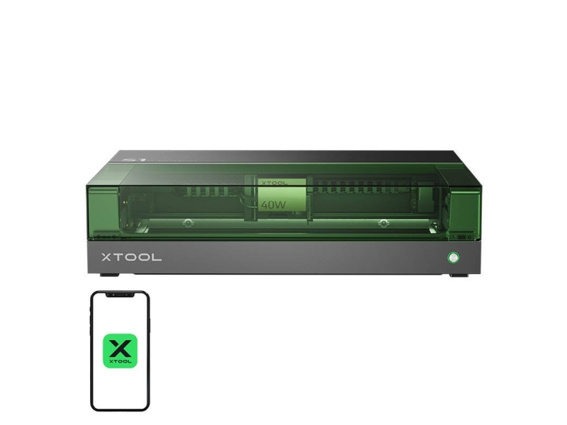 2-in-1 laserkaiverruskone xTool S1 40W Basic (musta)