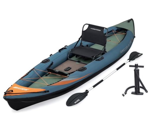 Hydro Force Angler Elite X1 Uppblåsbar fiskekajak Kit 380 cm | Trädgården - Pools & Vatten spel - Pool tillbehör | GameStuff