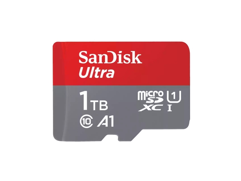 SanDisk SDSQUAC-1T00-GN6MN, 1 TB, MicroSDXC, Luokka 10, UHS-I, 150 MB/s, Harmaa, Punainen