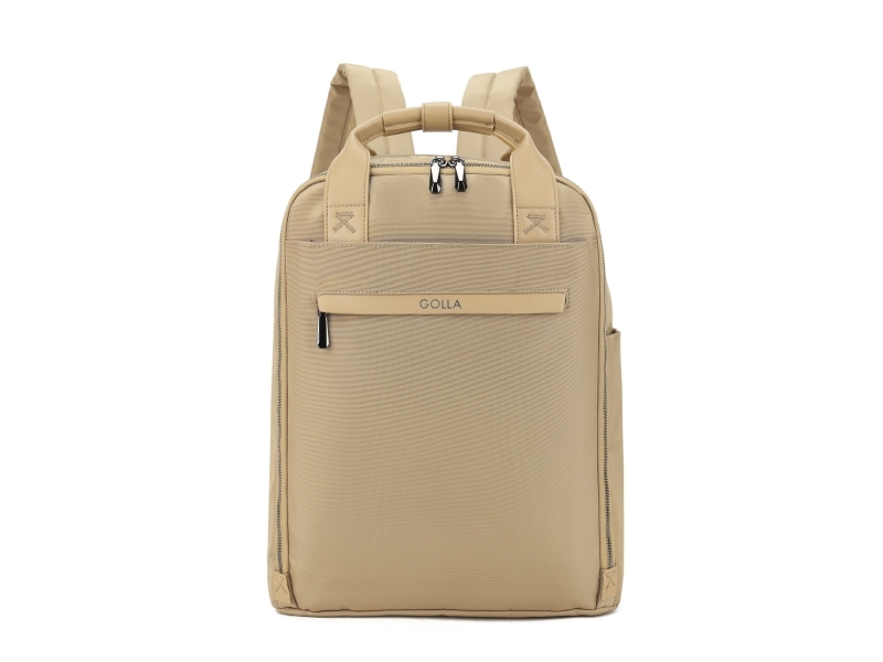 GOLLA Backpack Lynx Nylon and Leather 15.6" Coffee