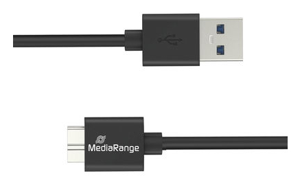 Mediarange Mrcs240, 1,8 M, Usb A, Micro-Usb B, Usb 3.2 Gen 1 (3.1 Gen 1), Sort