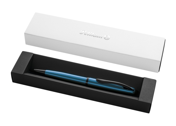 Pelikan 826709, Clips, Twist Udtrækkelig Kuglepen, Akvamarin Blå, 1 Stk