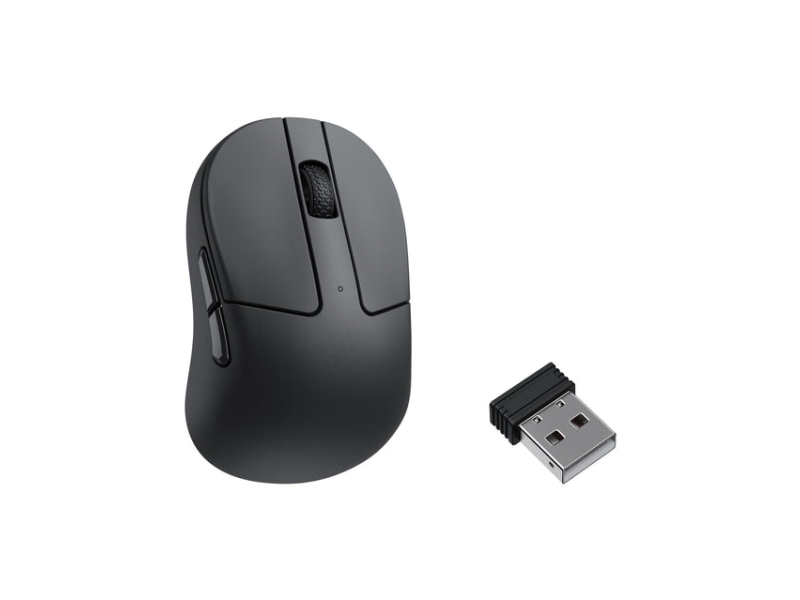 Keychron M4, Right-Hand, Optical, Rf Wireless + Bluetooth + Usb Type-C, 30000 Dpi, Black