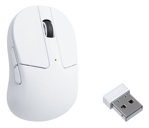 Keychron M4, Right-Hand, Optical, Rf Wireless + Bluetooth + Usb Type-C, 30000 Dpi, White