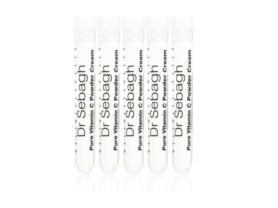 Set, Dr Sebagh, Pure Vitamin C Powder Cream, Revitalising, Cream, For Face, 5 Pcs, 1.95 G