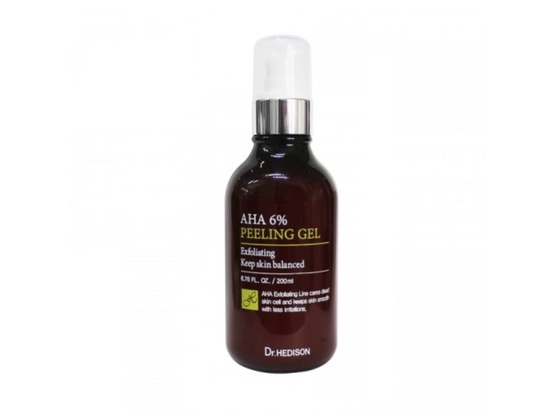 Dr. Hedison, Aha, 6% AHA concentration, including citric, glycolic, and lactic acids., Smooth, Peeling Gel, 200 ml