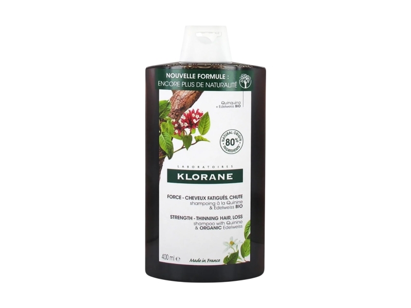 Klorane, Klorane, Quinine & Edelweiss, Hair Treatment Shampoo, Strengthening, For Thinning Hair, 400 ml