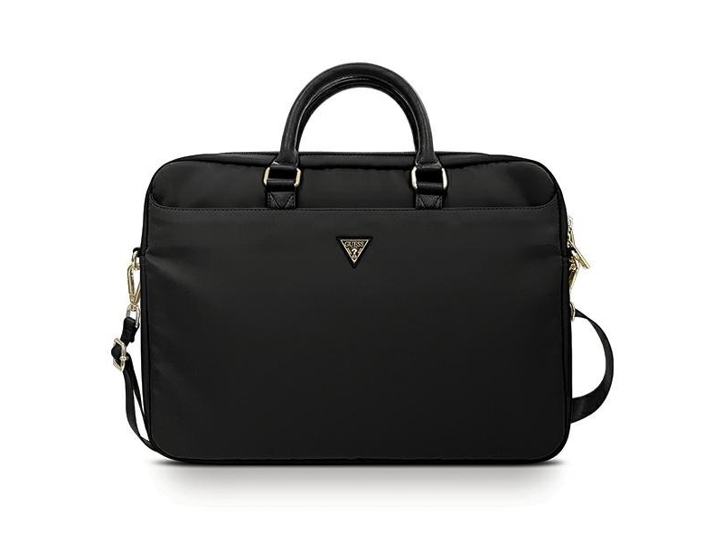 Guess Torba Gucb15ntmlbk 16" Czarny /Black Nylon Triangle Logo