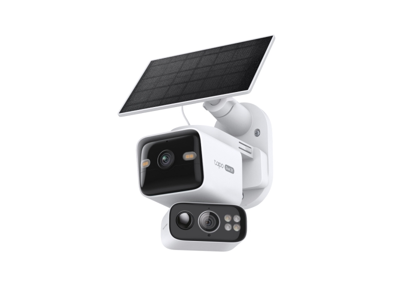 Tp-Link Solar-Powered Dual-Lens Pan/Tilt Security Camera Kit
