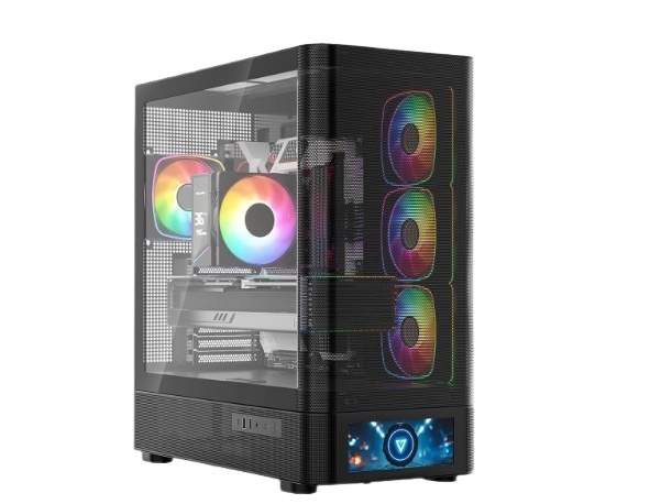 Modecom Volcano Aq500 Argb-Kasse Sort (Mc-A-Aq500-4Fa-B)