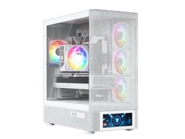 Modecom Volcano Aq500 Argb Kabinet Hvid (Mc-A-Aq500-4Fa-W)