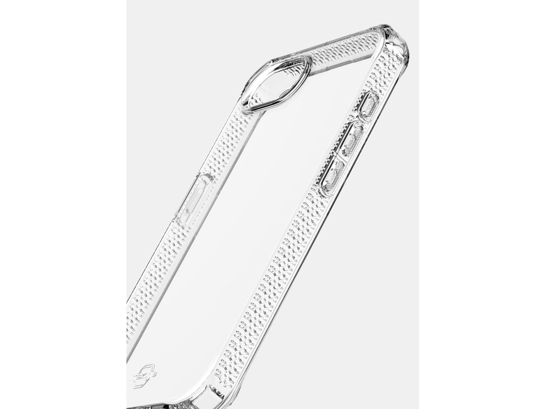 ITSKINS SPECTRUM CLEAR cover til iPhone 16e®. Gennemsigtig