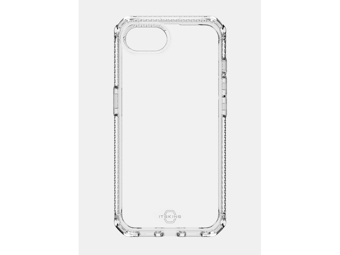 ITSKINS SPECTRUM CLEAR cover til iPhone 16e®. Gennemsigtig